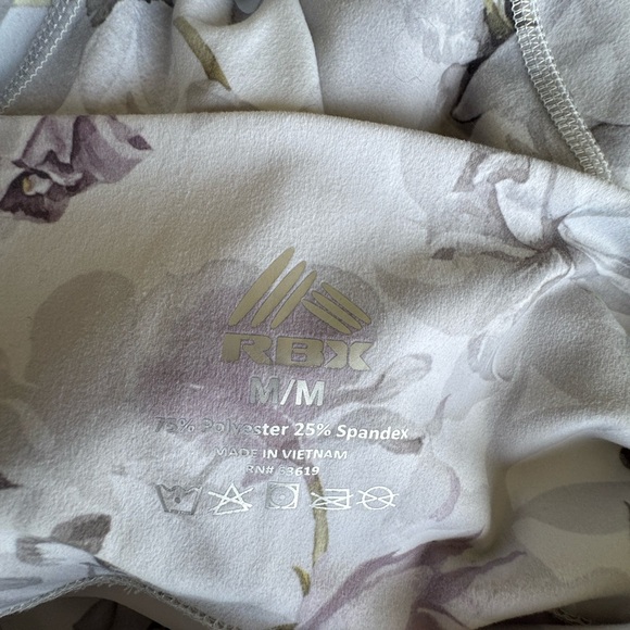 RBX Floral Print Women's Leggings Size Medium - Picture 2 of 2